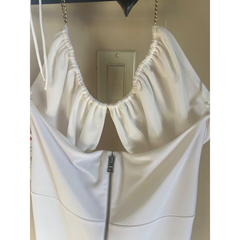 Alice + Olivia Valli Off-White Cut-Out Maxi Dress Size 6, Elegant & Rare - Picture 12 of 16